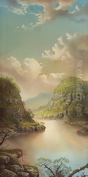 Rocky Coast; Calm River - view 1