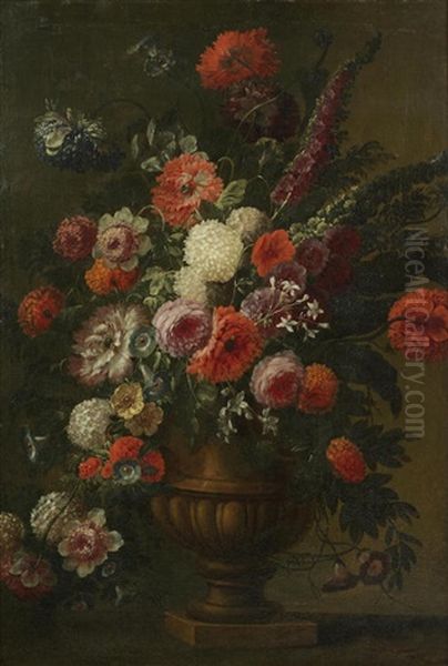 Still Life Of Flowers In An Urn - view 1
