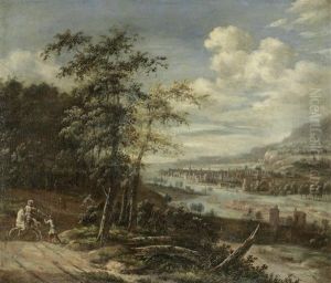 Bandits On A Riverside Path, A Town Beyond