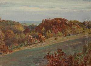 Hillside In Autumn by Anna Richards Brewster