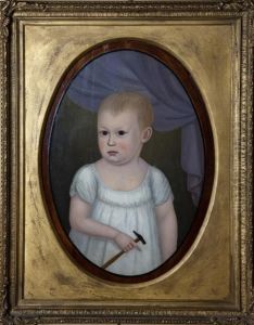 Portrait Of A Child With A Hammer