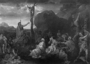 Moise Et Le Serpent D'airain by Francois Verdier