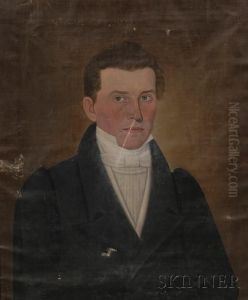 Portrait Of "doct. Lloyd Hixon, Lowell Mass." by John Brewster Jr.
