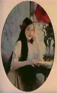 A Portrait Of Young Girl by Jules Victor Verdier