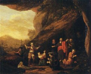 The Raising Of Lazarus by Adriaen Verdoel