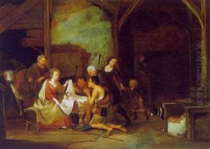 Die Anbetung Der Hirten by Adriaen Verdoel