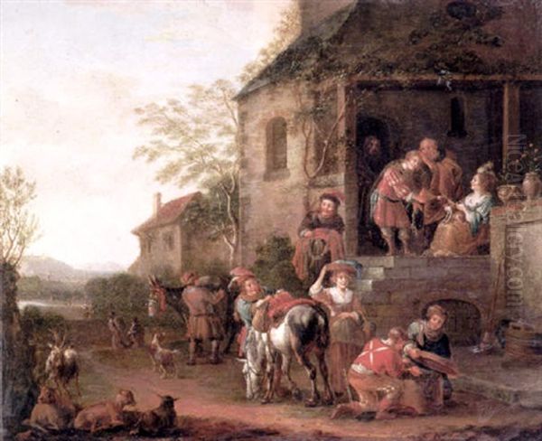 Jacob Stealing Esau's Blessing From Isaac - view 1