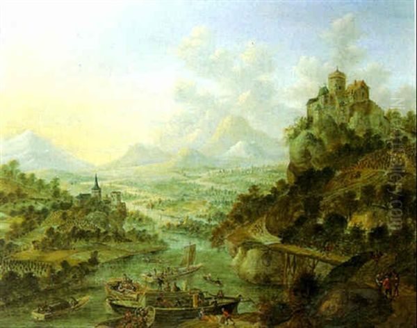 Paysage De La Vallee Du Rhin - view 1