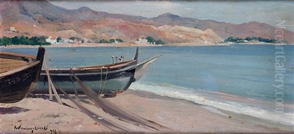 Barcas De Pesca En La Playa - view 1