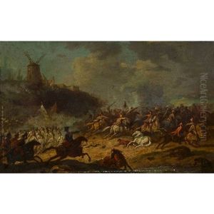 Reitergefecht by Jan Peeter Verdussen