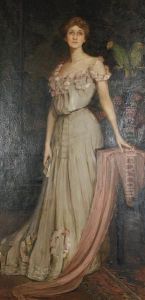 Portrait Of Florida Scott-maxwell (nee Pier) by Lydia Amanda Brewster Sewell
