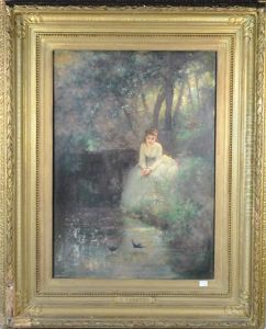 Jeune Femme Au Bord De L'eau Jeune Femme Au Bord De L'eau