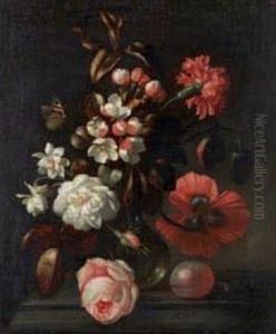 Nature Morte Au Bouquet De Fleurs by Cornelis Verelst