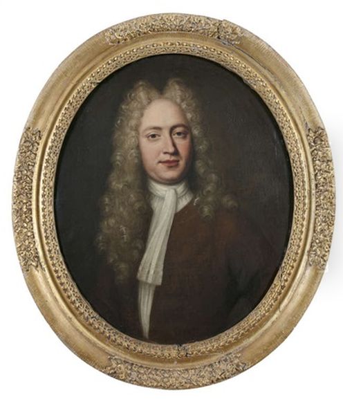 Portrait Of A Gentleman, Half Length, In A Brown Coat - view 1