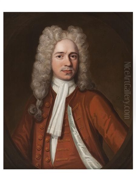 Portrait Of A Man In A Full Wig - view 1