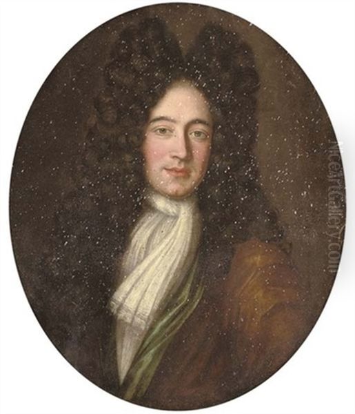 Portrait Of A Gentleman In A Brown And Green Robe, With A White Cravat - view 1