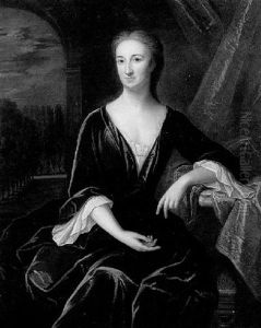 Portrait Of A Lady Wearing A Blue Dress Portrait Of A Lady Wearing A Blue Dress