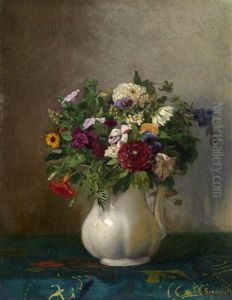 Still Life In A Jug by Vasili Petrovich Vereshchagin