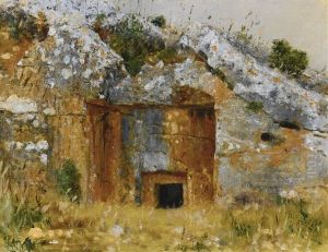 One Of The Old Jewish Tombs Near Jerusalem by Vasili Vasilievich Vereshchagin