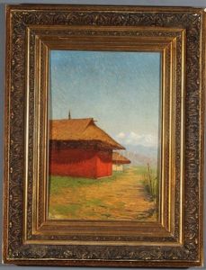At The Foot Of The Himalayas by Vasili Vasilievich Vereshchagin