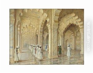 The Pearl Mosque At Agra by Vasili Vasilievich Vereshchagin