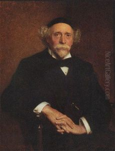 Portrait Of T. H. Worral Esq. In A Black Suit And Bow-tie by Daniel A. Veresmith