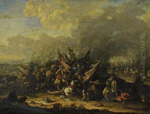 Battle Scene by Karel Van Breydel (Le Chevalier)