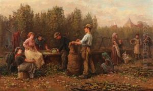 The Hop Pickers by Arthur Verey