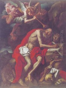 Vision De San Jeronimo by Jose Vergara