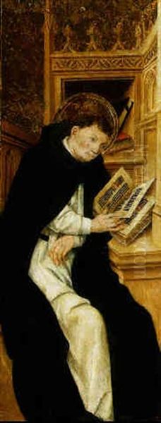 An Augustine Monk Reading An Anthiphonary - view 1