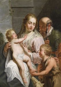Die Heilige Familie Mit Dem Johannesknaben Die Heilige Familie Mit Dem Johannesknaben