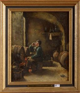 Le Bon Buveur En Cave by Pieter J. Verhaert