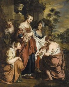 The Finding Of Moses by Pierre Jean Joseph Verhaghen