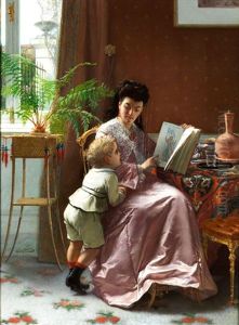 Der Hausliche Geschichtsunterricht by Frans Verhas