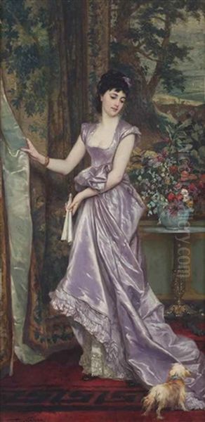 An Elegant Lady In Purple - view 1