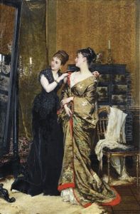 Jeune Femme Au Kimono by Frans Verhas