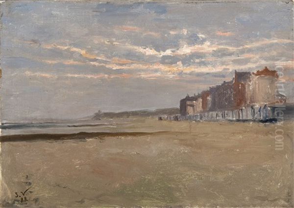 The Beach At Heyst (1888) - view 1