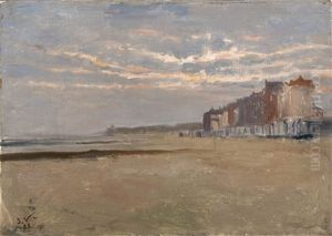 The Beach At Heyst (1888) by Jan Frans Verhas