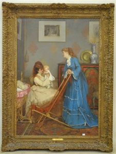 Scene De Famille by Jan Frans Verhas
