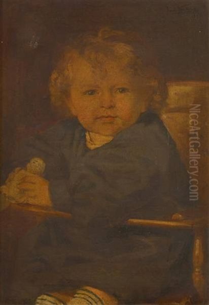 L'enfant Dans Sa Chaise Haute - view 1
