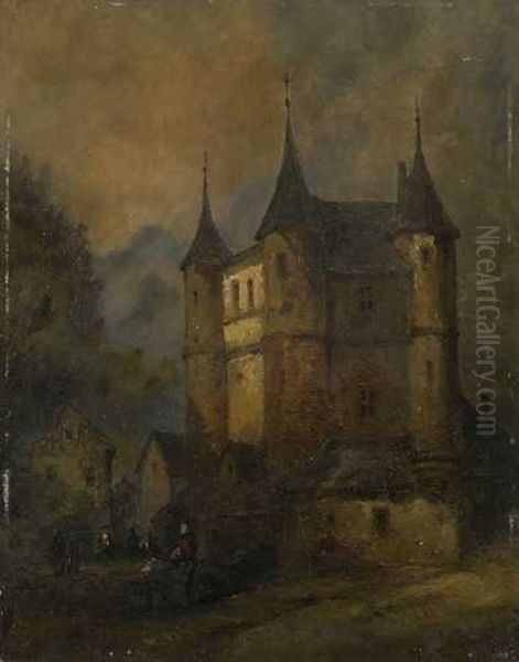 Partie In Einer Mittelalterlichen Stadt - view 1
