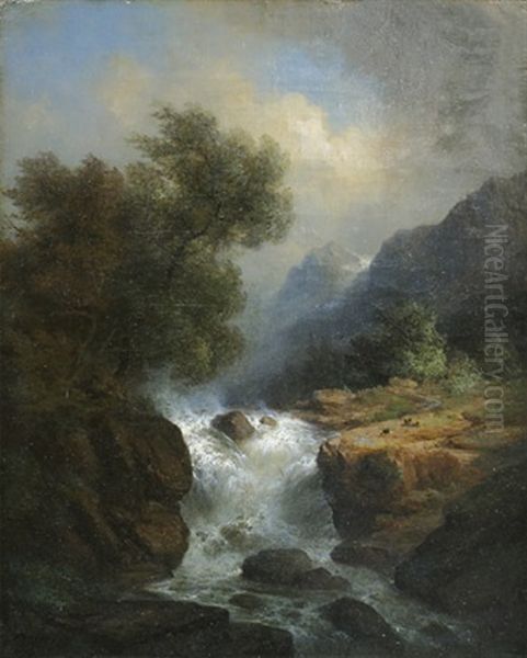 Sturzbach Im Hochgebirge - view 1