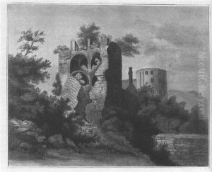 Der Gesprengte Turm Des Schlosses Zu Heidelberg