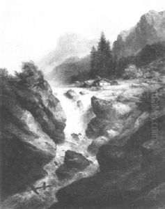 Mill Beside A Mountain Torrent