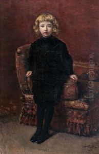 Portrait Of A Child by Isidoor Verheyden