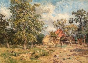 At The Farmstead by Isidoor Verheyden