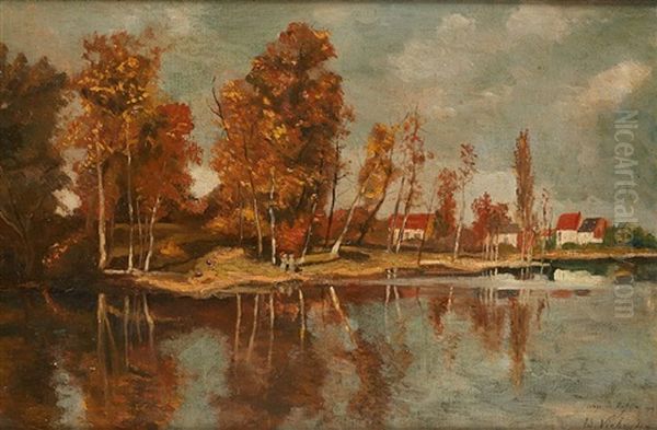Elegantes Aux Ombrelles Pres De L"etang - view 1