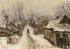 Winter In La Hulpe by Isidoor Verheyden