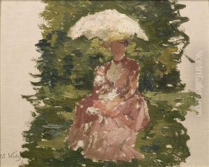 Dame Au Parasol by Isidoor Verheyden