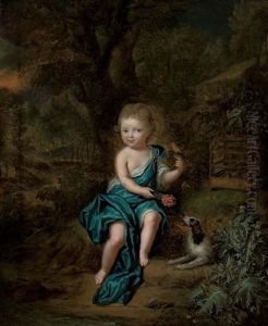 Portrait Of A Young Boy In A Blue Mantle Fastened At His Shoulder With A Jewel Portrait Of A Young Boy In A Blue Mantle Fastened At His Shoulder With A Jewel